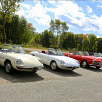 A few shots of our Alfas gathered in the Fillin' Station parking lot