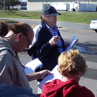 Here, Phil distributes the "digitally-prepared, high-resolution" maps