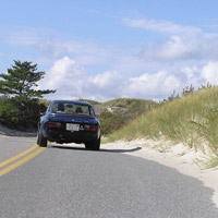 Phil leads a hasty retreat from Dowses Beach