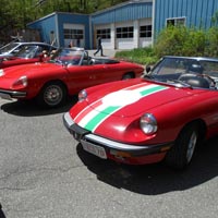 Some shots of the myriad Alfas in the GMS parking lot