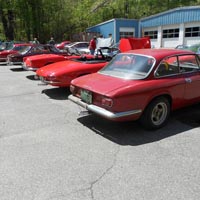 Some shots of the myriad Alfas in the GMS parking lot