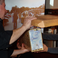 John DeWaele drew Lucky #1, and here he is swapping for his favorite present of them all