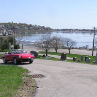 Our route through a section of town whose residents enjoy great ocean views
