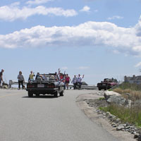 A typical reaction of bystanders we passed