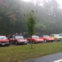 Gathering for the drivers' meeting