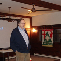 Phil Bostwick giving us a few words of introduction before the movie rolled ...