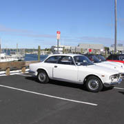 Our Alfas at the first of two rest stops - Millway Marina