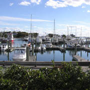 Picture-perfect view of Saquatucket Harbor