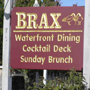 The Brax waterfront restaurant, our final destination