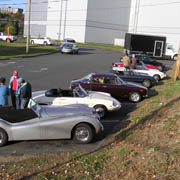 Our cars assembling at the Dunkin' Donuts on route 1 in Danvers