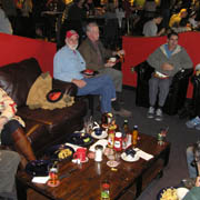 The gang gathered for lunch at the Cataqua Pub