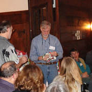 Doug Sondak examines his small package carefully