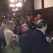 A few shots of the gathered crowd in the early hours of the party