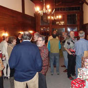 A few shots of the gathered crowd in the early hours of the party