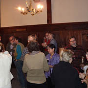 A few shots of the gathered crowd in the early hours of the party