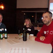 Some shots of the gang gathered around the tables