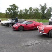 A few shots of our cars at the Fillin' Station before the start