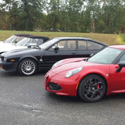 A few shots of our cars at the Fillin' Station before the start