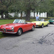 A few shots of our Alfas parked along the Petersham green