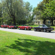 A few shots of our Alfas parked along the Petersham green