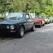 A few shots of our Alfas parked along the Petersham green