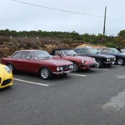 A few shots of our cars parked at White Crest Beach