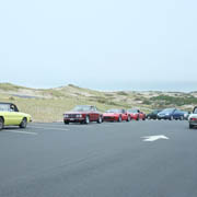 Making a U-turn at Race Point, as the rain begins to fall