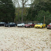 A few shotos of our cars in our private parking lot at the Wicked Oysterless Restaurant