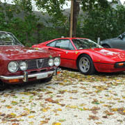 A few shotos of our cars in our private parking lot at the Wicked Oysterless Restaurant
