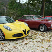 A few shotos of our cars in our private parking lot at the Wicked Oysterless Restaurant