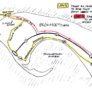 An example page from the Commander's traditional high tech, digital GPS maps