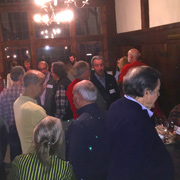 Milling around in the anteroom while everyone was arriving