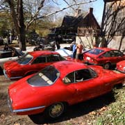 Frank La Sala saved spaces for a half dozen of us right in front of the barn