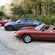 And LOTS of photos of our Alfas lined up beautifully out front