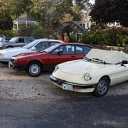 And LOTS of photos of our Alfas lined up beautifully out front