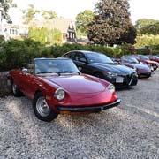 And LOTS of photos of our Alfas lined up beautifully out front