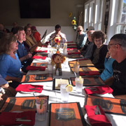 A few photos of the group in our private room at the Haversham Tavern