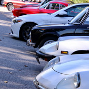 And LOTS of photos of our Alfas lined up beautifully out front