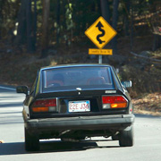 Giorgio's GTV attacking the curves