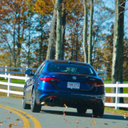 Falling leaves, grinning drivers