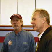 Paul Glynn (L) with Jim Miga, both lonnnnnnng-time Alfa enthusiasts