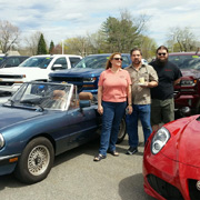 Steve, Katherine, and son Keith, proprietors of Great Northern Motorworks, who graciously hosted the party after an AONE tour a few years ago