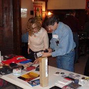 Angela Nannini and Tom Ducibella confer over their selection