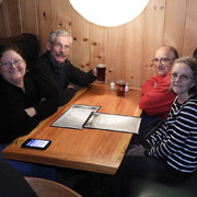 A few shots of our intrepid Sortie  participants  inside the Lake House