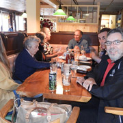 A few shots of our intrepid Sortie  participants  inside the Lake House