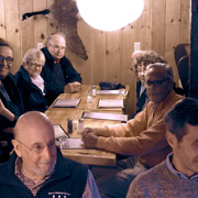 A few shots of our intrepid Sortie  participants  inside the Lake House