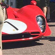 Unfortunately, the view of this Ferrari was obstructed by a passerby