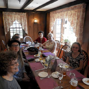 A few photos of our gang waiting for the main course to arrive