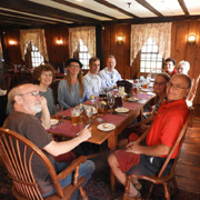 A few photos of our gang waiting for the main course to arrive
