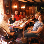 A few photos of our gang waiting for the main course to arrive